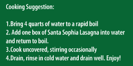 Santa Sophia Lasagna